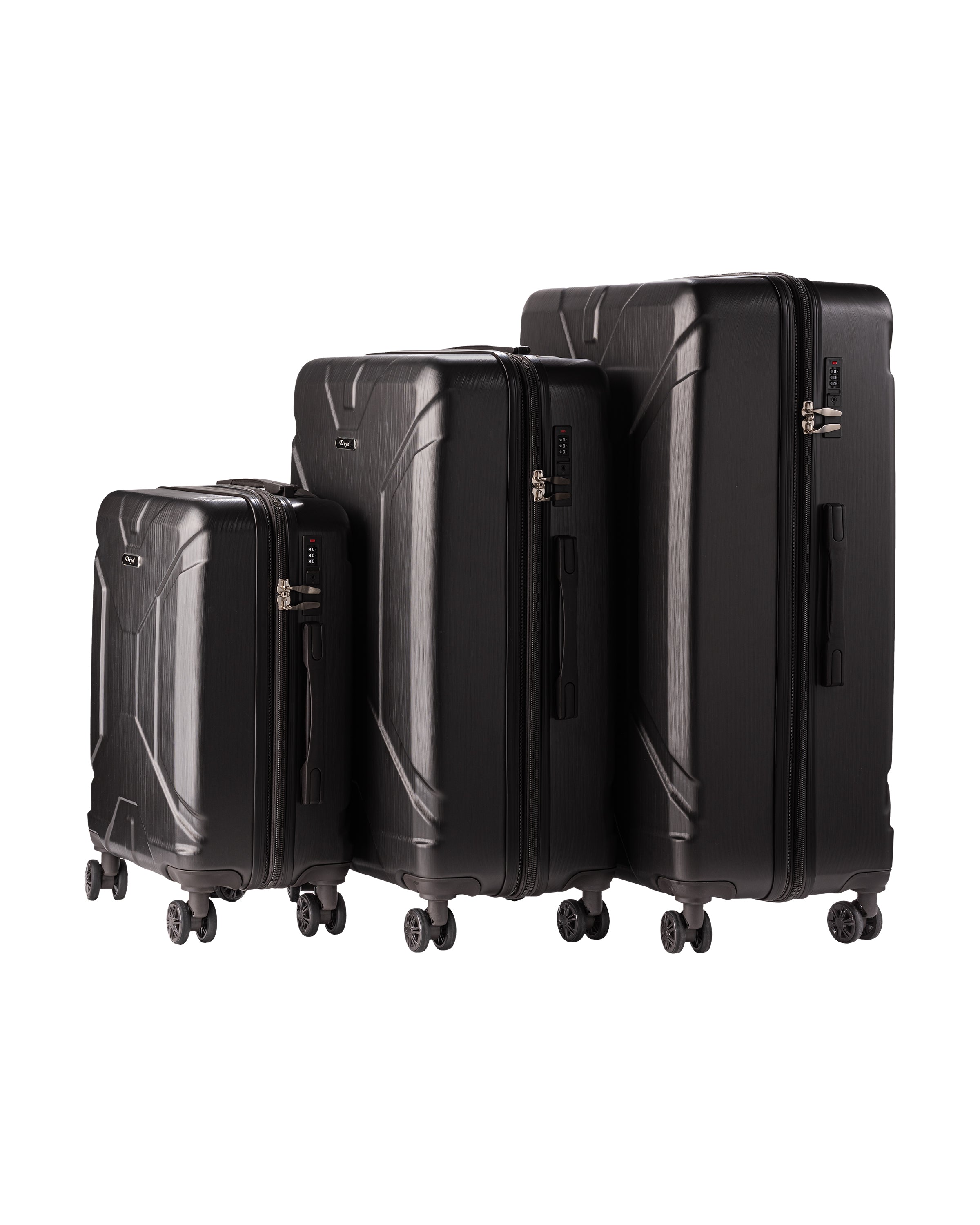 Diya Armored ABS 3 Piece 4 Wheel Luggage Set – 20