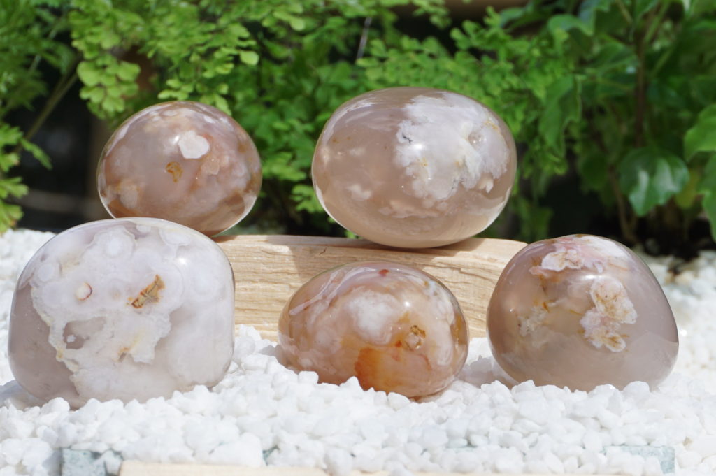 チェリーブロッサムアゲート（桜メノウ）タンブル」【希少】 入荷しま