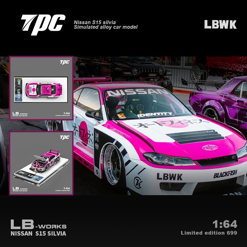 TPC 1:64 Nissan Silvia (S15) LB-Super Silhouette Auto Finesse PINK