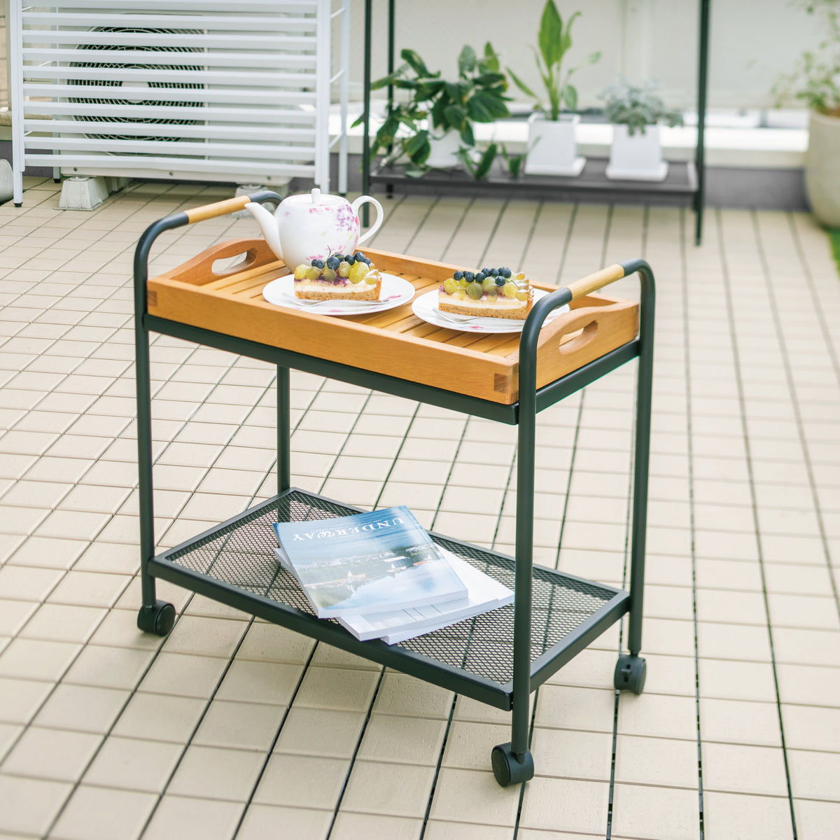 テラスラック2段 キャスター付 — Living Garden Store - リビング