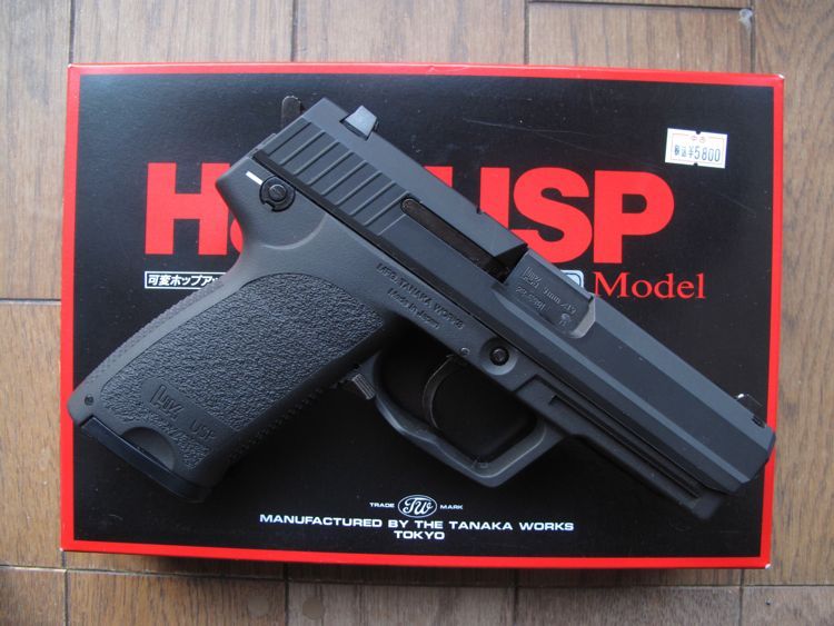 タナカワークス HK USP 9mm×19 スタンダード モデル ガスガン 箱付