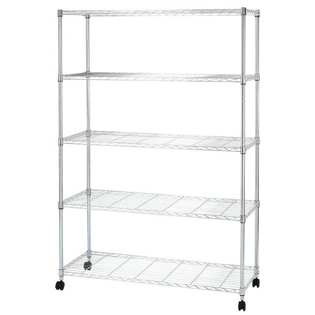 スチールラック 幅120cm 5段 ルミナスカジュアル 幅121.5×奥行46×高さ