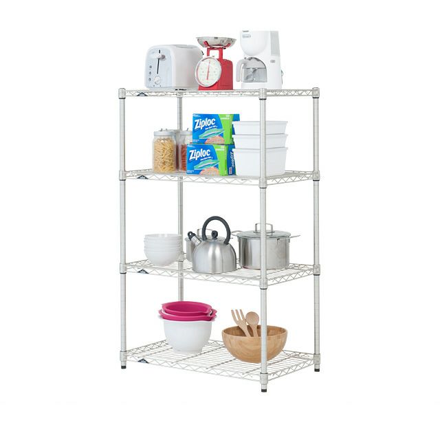 スチールラック 幅75cm 4段 ルミナスプレミアム 高度防錆素材 ワイヤー