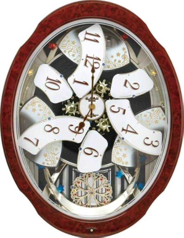 Amazon.co.jp: リズム(RHYTHM) 掛け時計 電波 アナログ からくり