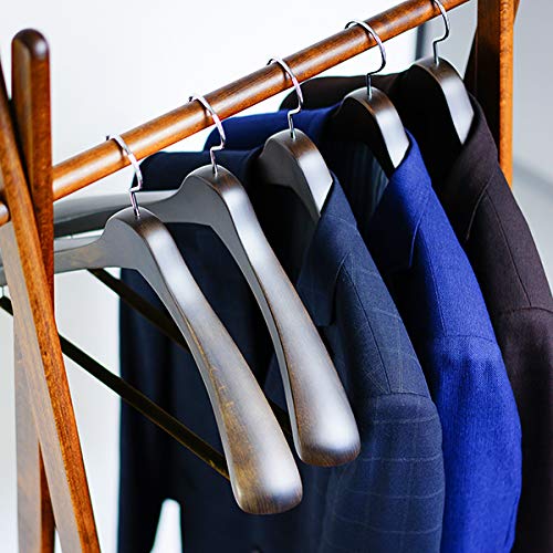 Amazon.co.jp: 【ナカタハンガー】日本製 木製メンズ スーツハンガー 5