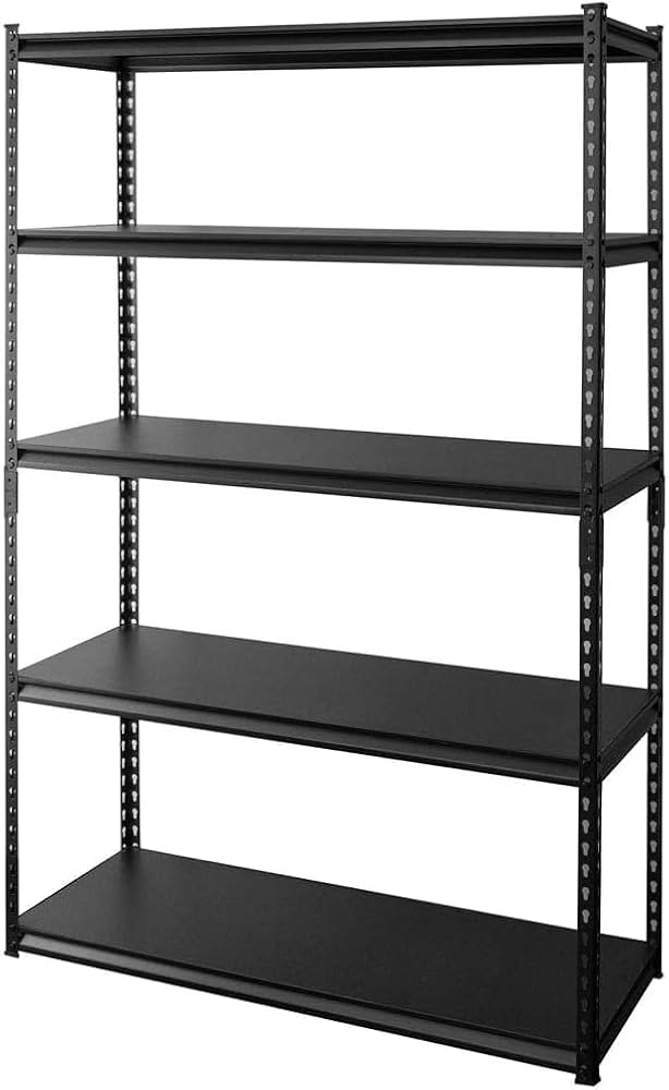 Amazon｜ラック スチールラック メタルラック 幅120cm 5段 ブラック 幅