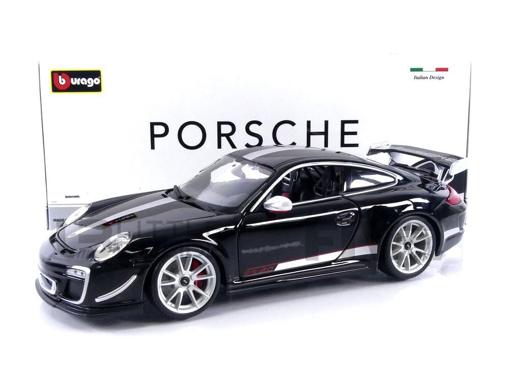 Bburago 1/18 - Porsche 911/997 GT3 RS 4.0L - Black Diecast Model