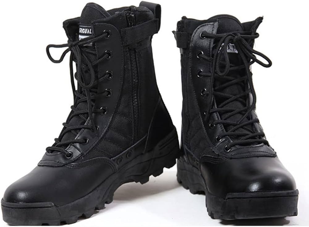 Amazon.co.jp: Shop-Always ミリタリーブーツ ブラック サバイバル