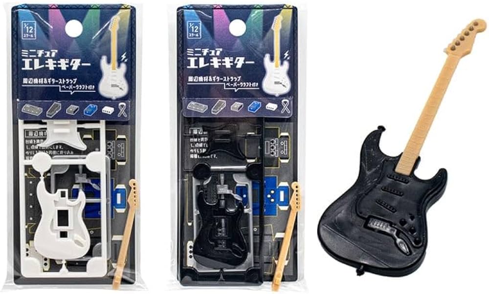 Amazon.co.jp: ノーブランド品ミニチュアエレキギターIアソート