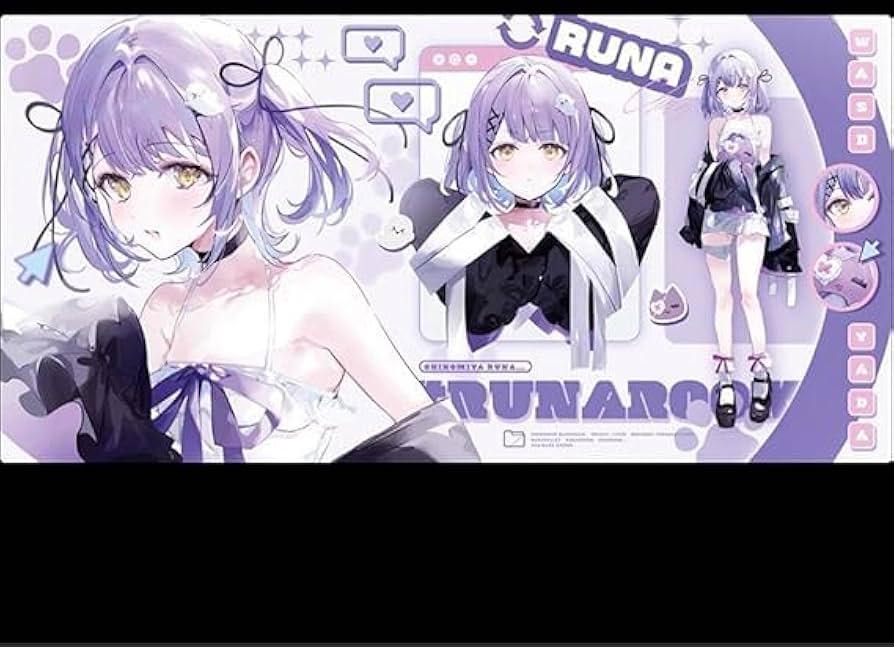 Amazon.co.jp: ぶいすぽ 紫宮るな マウスパッド JDTT : ホビー