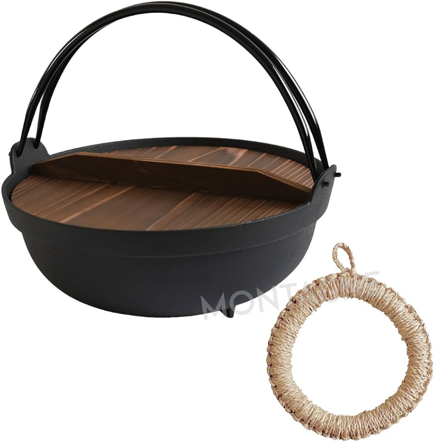 Amazon | 南部鉄器 いろり鍋 9寸 IH対応 27cm 囲炉裏鍋 日本製 蓋つき