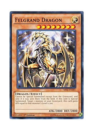 Amazon.co.jp: 遊戯王 英語版 SR02-EN005 Felgrand Dragon フェル