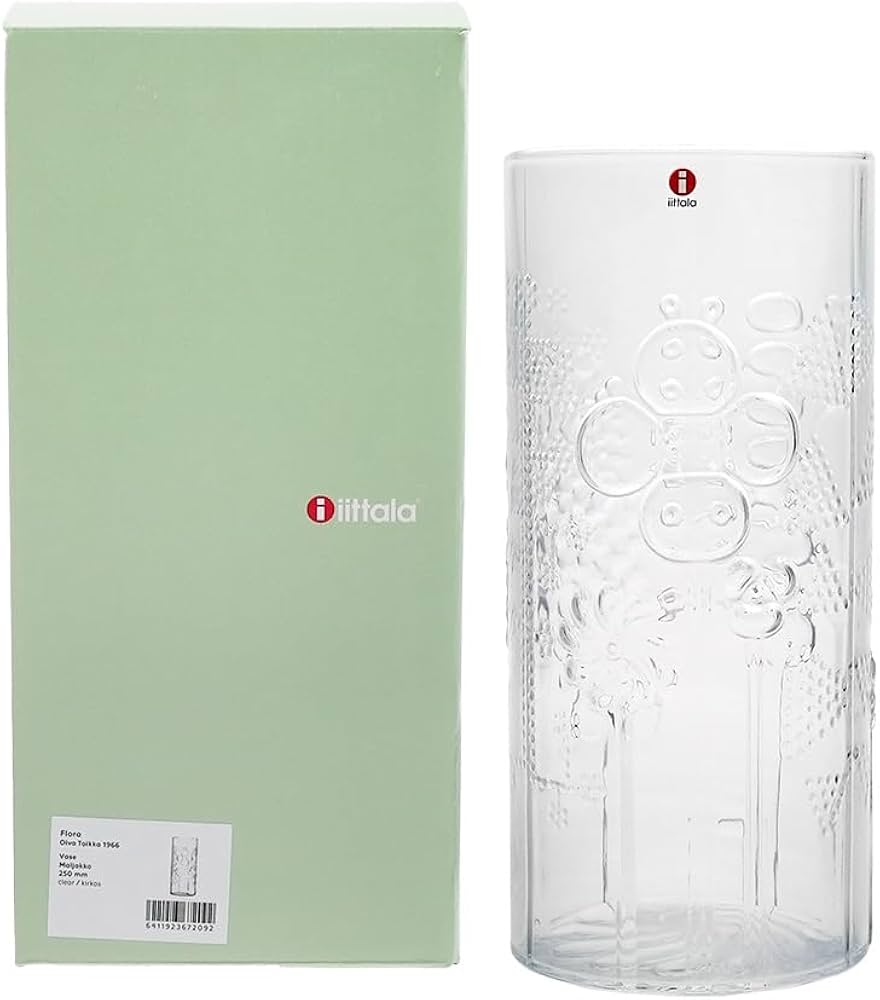 Amazon.co.jp: イッタラ (iittala) フローラ ベース 25cm クリア [並行