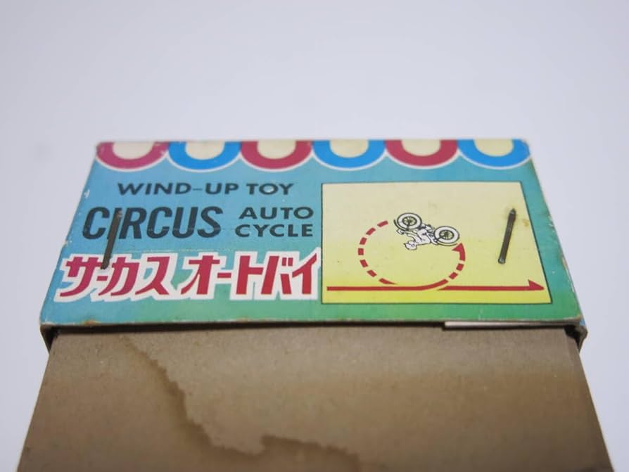 Amazon.co.jp: レトロ 当時物 ！AOKI TOY サーカスオートバイ ブリキ