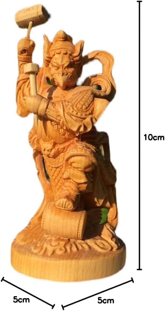 Amazon｜烏天狗 木彫り【諸天神】総高10cm 天然木 崖柏製 木製仏像