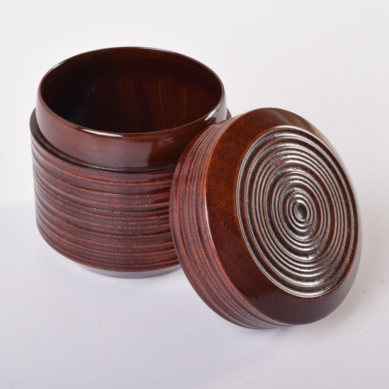 Amazon.co.jp: 茶道具 漆塗 千筋 棗 時代箱付 V 7109 : おもちゃ