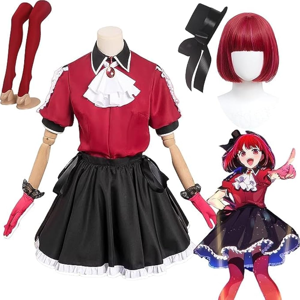 Amazon.co.jp: [FENGLEI] 有馬かな コスプレ衣装 ウィッグ付き 帽子