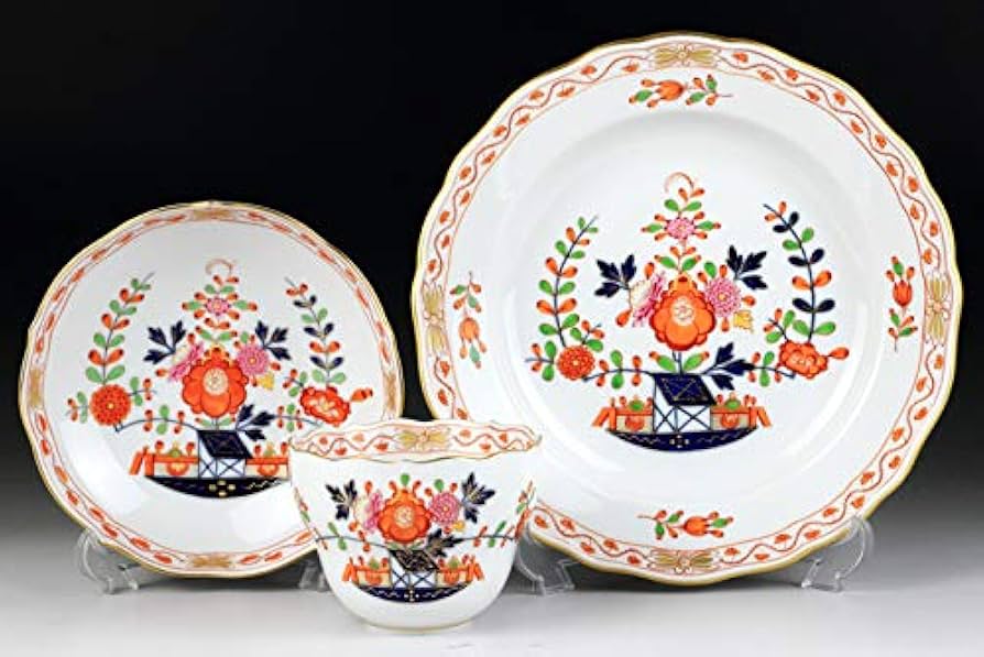 Amazon｜【アンティーク】マイセン 柿右衛門 御所車花模様 カップ