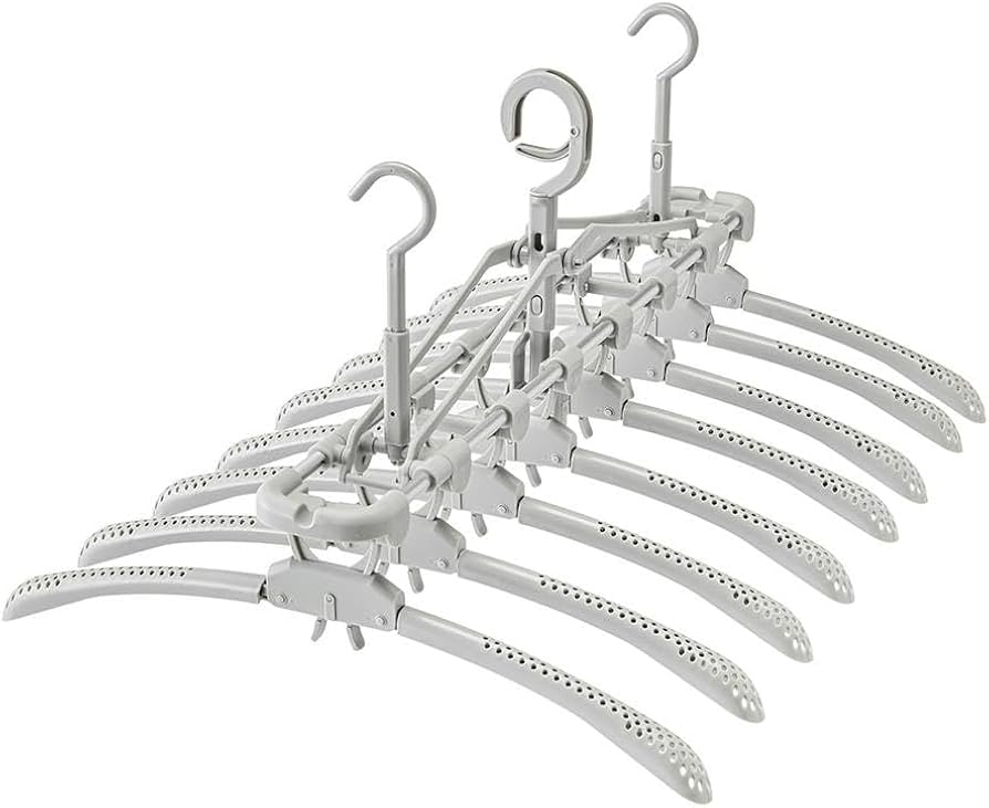 Amazon.co.jp : カインズ(CAINZ) 8連ハンガー 渡し干しできる 楽干し