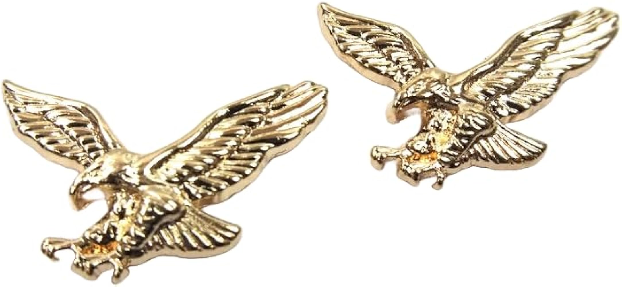 Amazon | [F NODE] 鷹 鷲 ピンバッジ ゴールド 2個セット ピンズ 2.2
