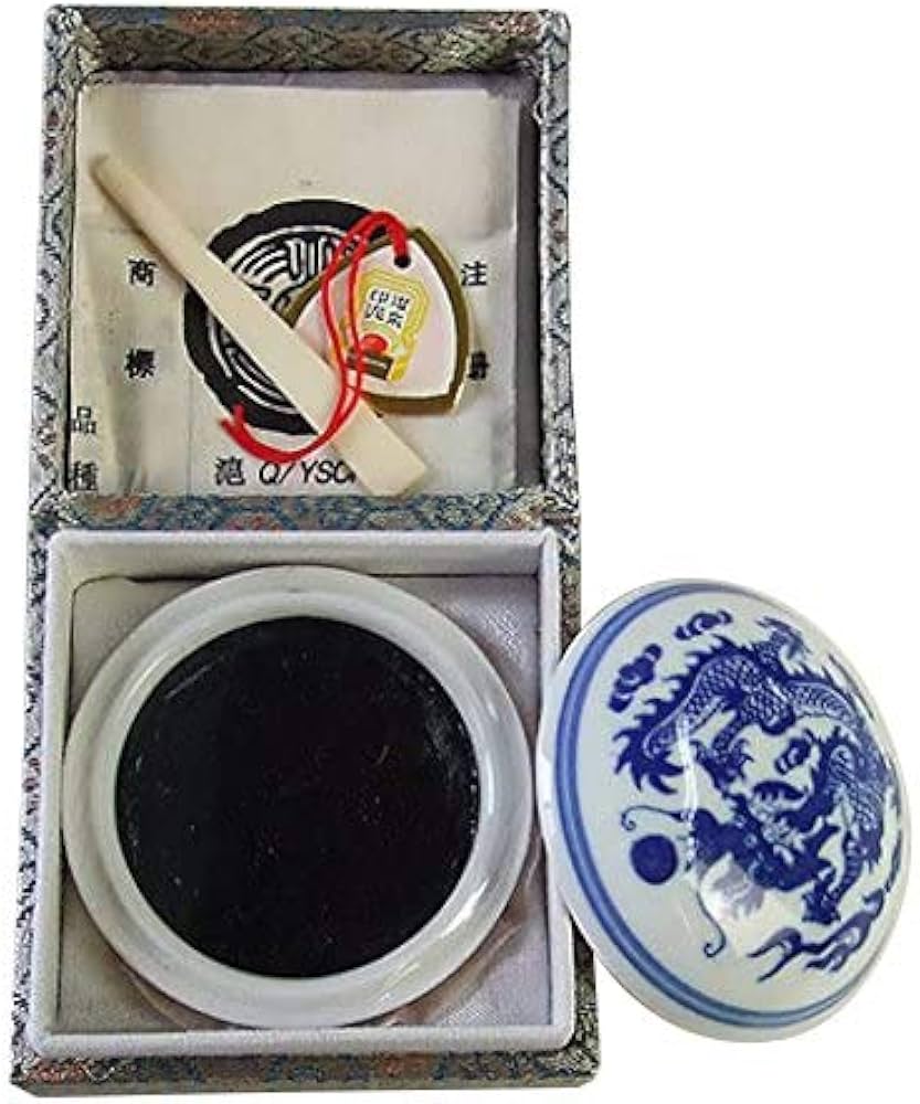 Amazon | 印泥 西冷印社 純黒 1/2両(15g) 朱肉 落款 篆刻 | 落款印