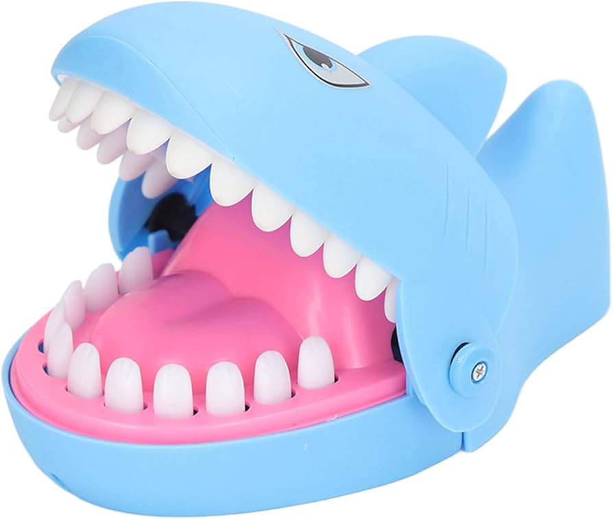Amazon | サメの歯医者ゲーム、サメの歯のおもちゃ、サメを噛む指の