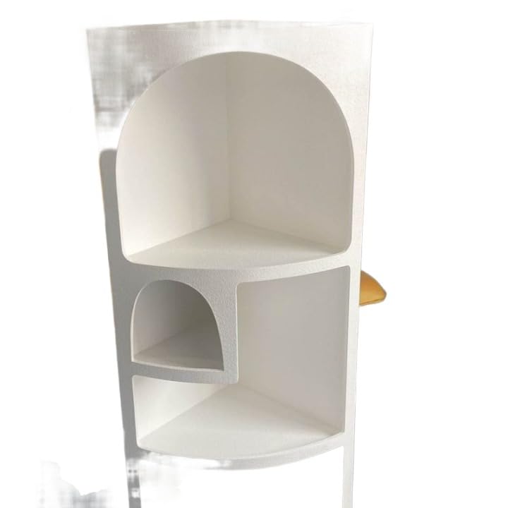 Amazon｜コーナーシェルフ マントルピース ホワイト 白 収納ラック