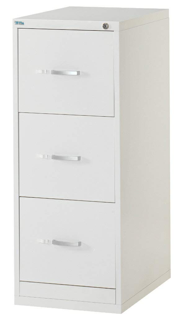 Amazon.co.jp: ファイリングキャビネット スチール 3段 鍵付き