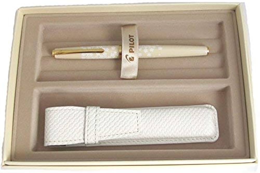 Amazon | パイロット 万年筆 レディホワイト サクラ F（細字