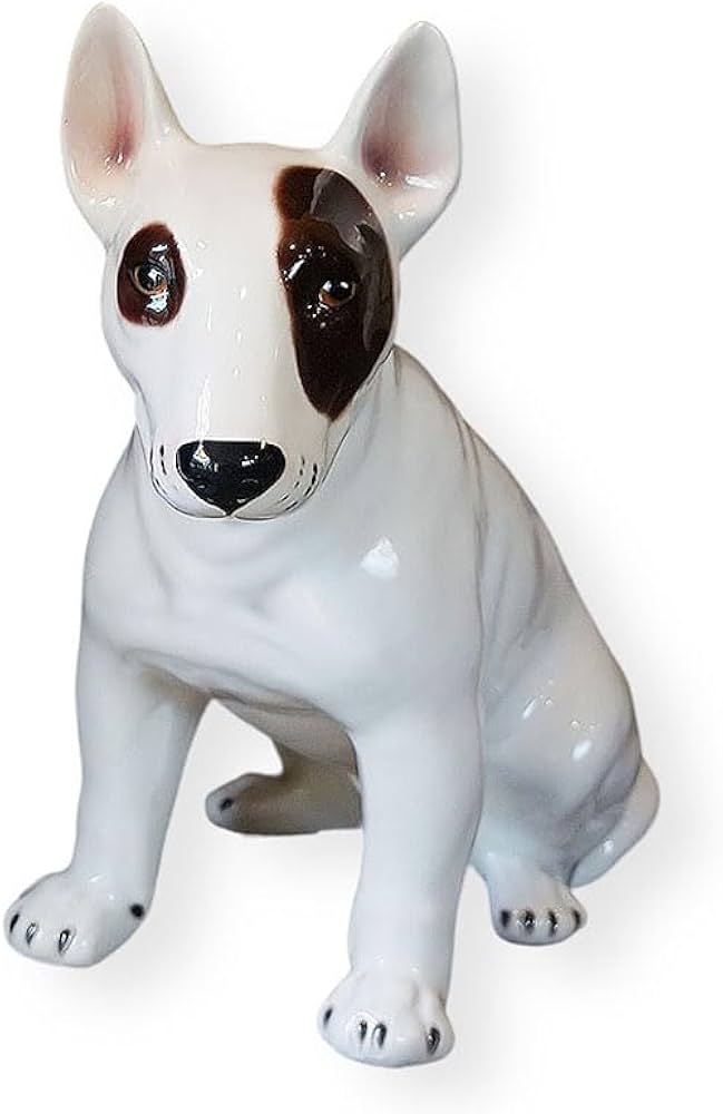Amazon.co.jp: 犬 置物 ブルテリア 陶器製 陶犬 輸入雑貨 インテリア