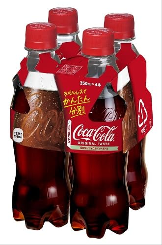 Amazon.co.jp: 日本コカ・コーララベルレス 350ml×4本 常温 : 食品
