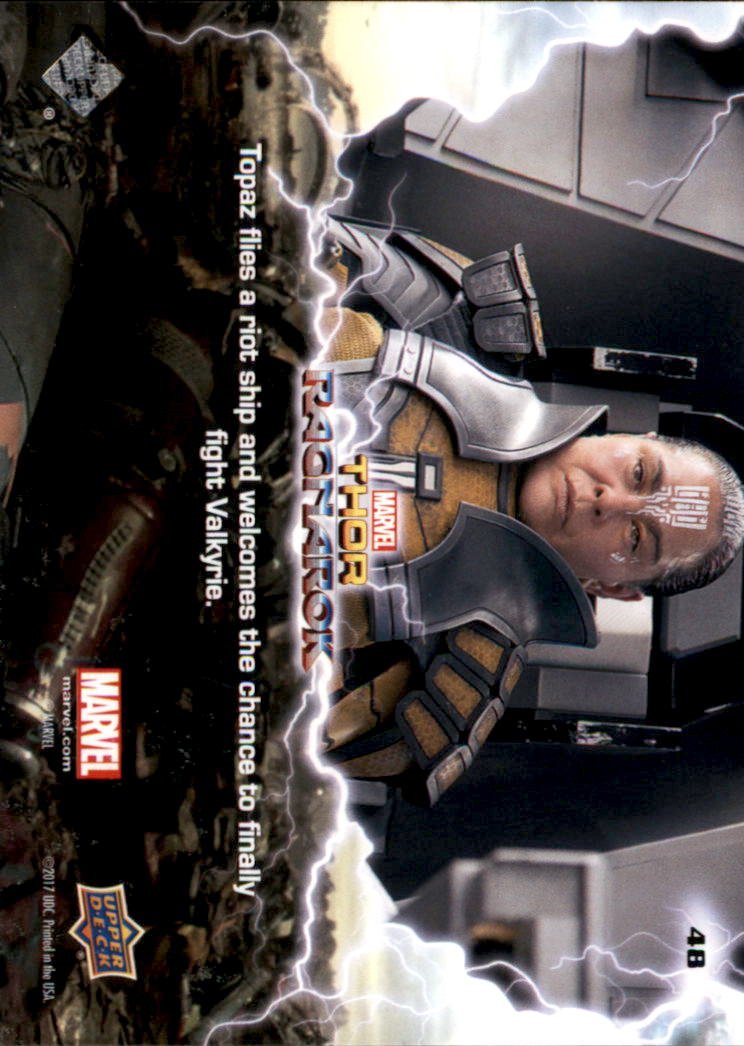 Amazon.com: 2018 Upper Deck Marvel Thor Ragnarok #48 Topaz Emerges