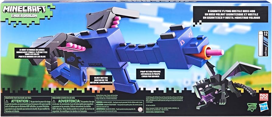 Amazon.co.jp: NERF マインクラフト エンダー ドラゴンブラスター
