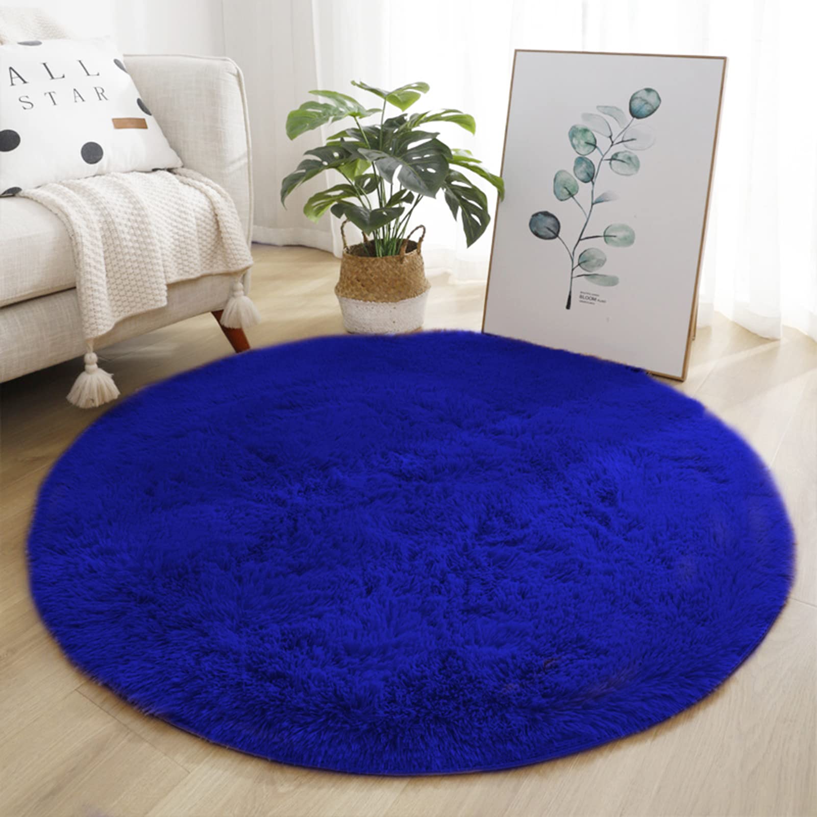 Amazon.com: Lifup Soft Fluffy Round Area Rug, Cozy Plush Shaggy
