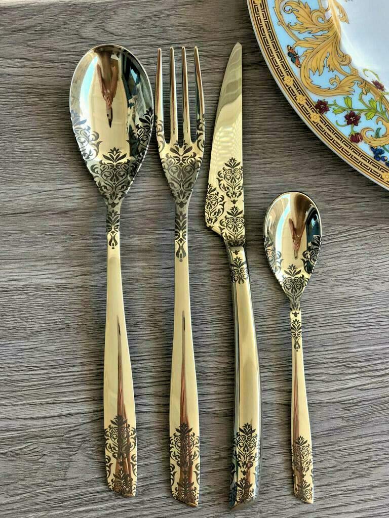 Amazon | ブガッティ カトラリー セット 4個 Riviera Devore Champ