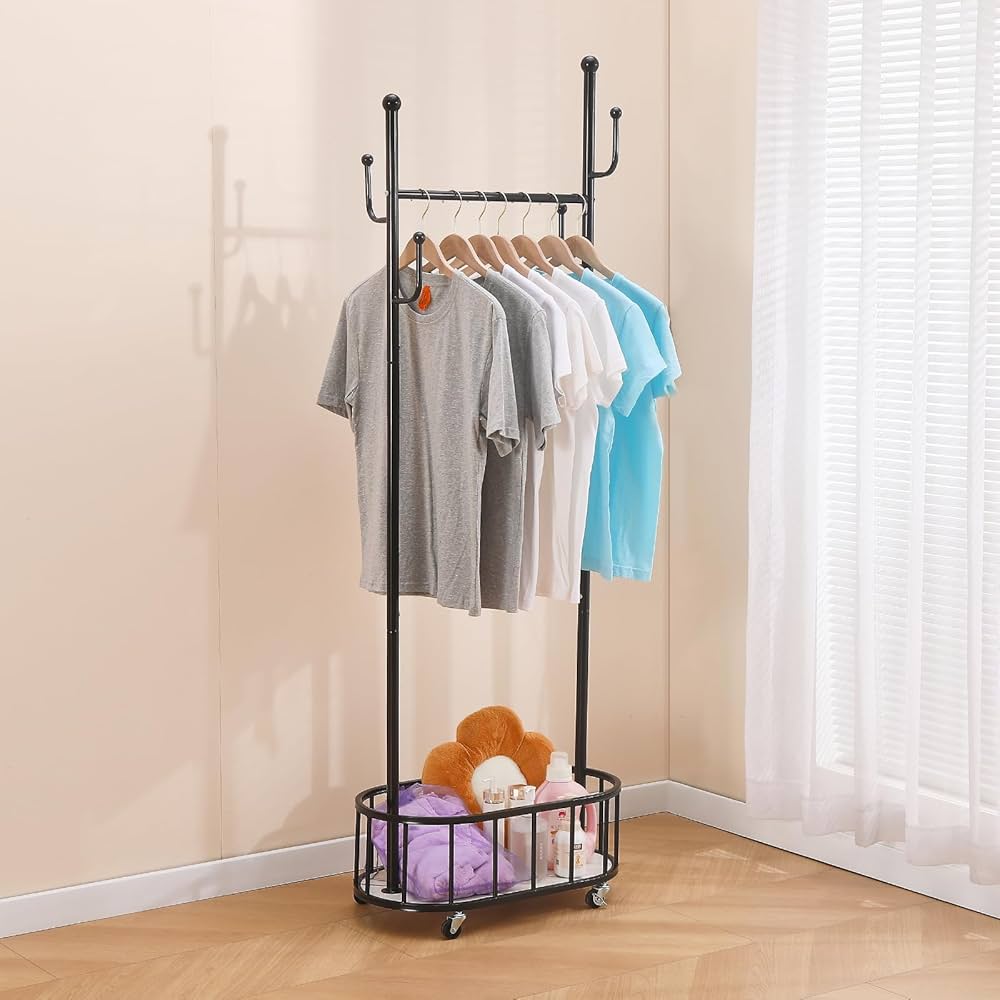 Amazon｜KAIHAOWIN ハンガーラック スリム 洋服ラック おしゃれ ポール