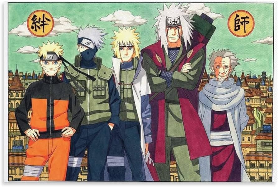 Amazon.co.jp: アニメ NARUTO -ナルト- 自来也 キャンバス アート