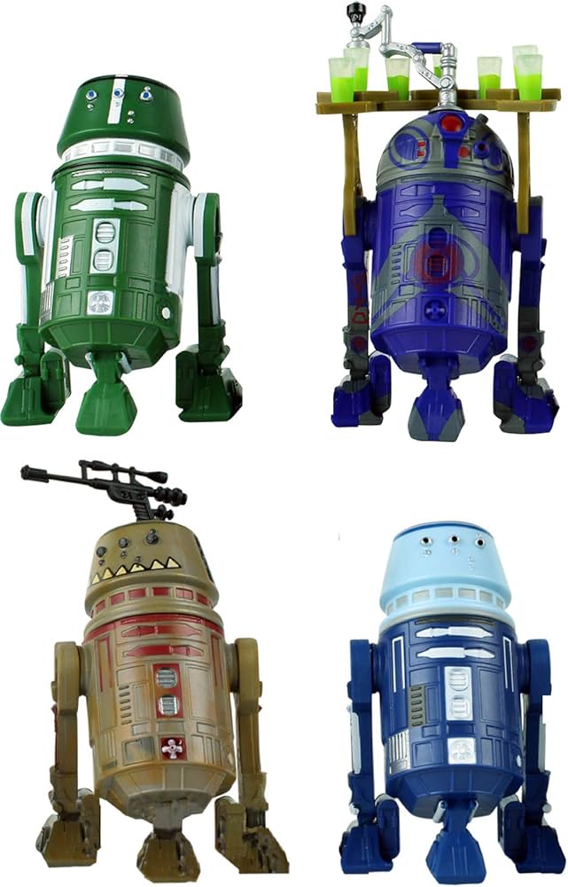 Disney Star Wars Droid Factory R5-013, R2-C2, R5-S9 y R5-P8