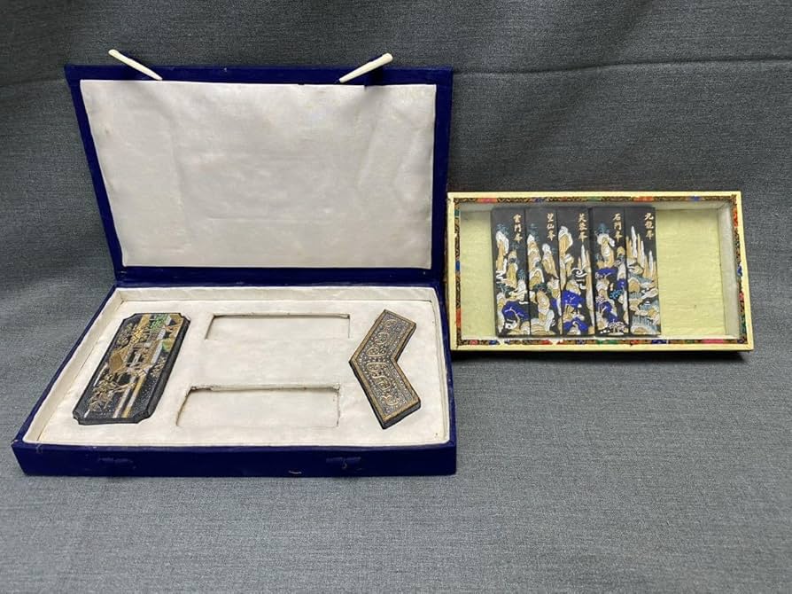 Amazon.co.jp: M6212【中国墨】四種古墨芙蓉峯雲門峯望仙峯石門峰九龍