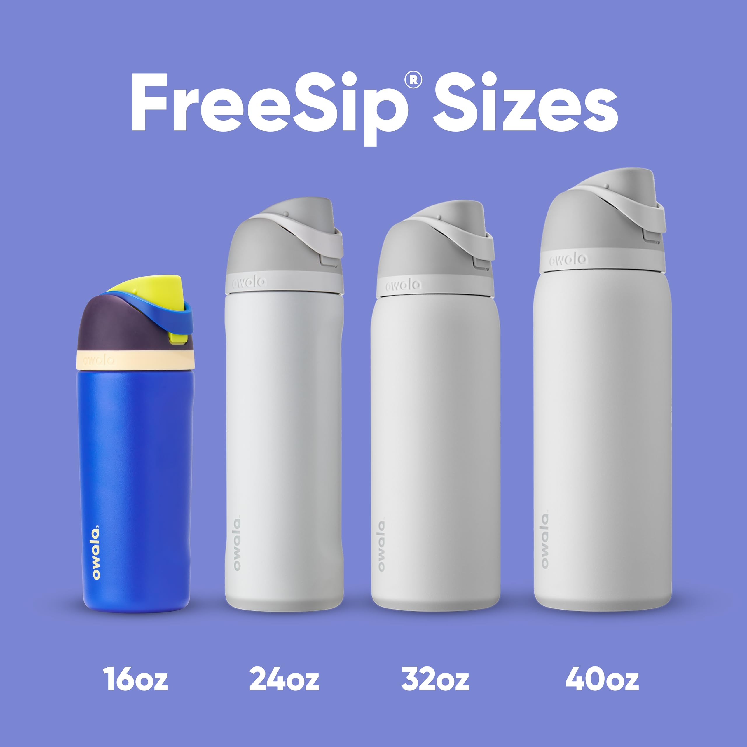 Owala Kids FreeSip Insulated Stainless Steel Water Bottle with