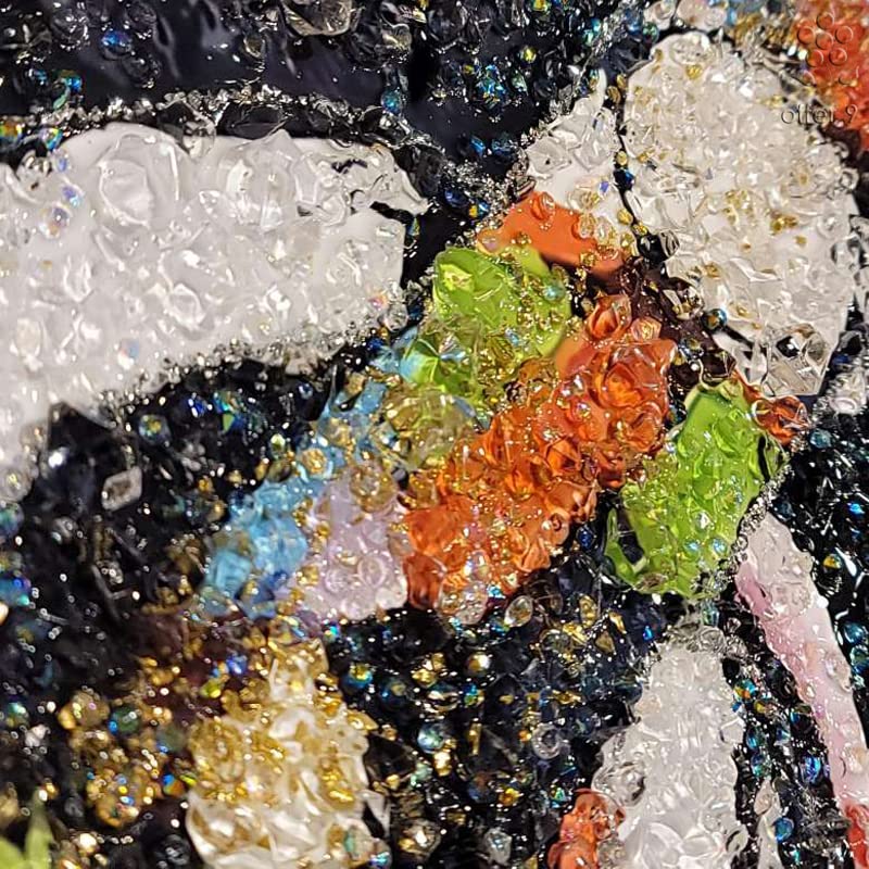 Amazon.co.jp: バンクシー アートパネル 水晶絵 インテリアフレーム