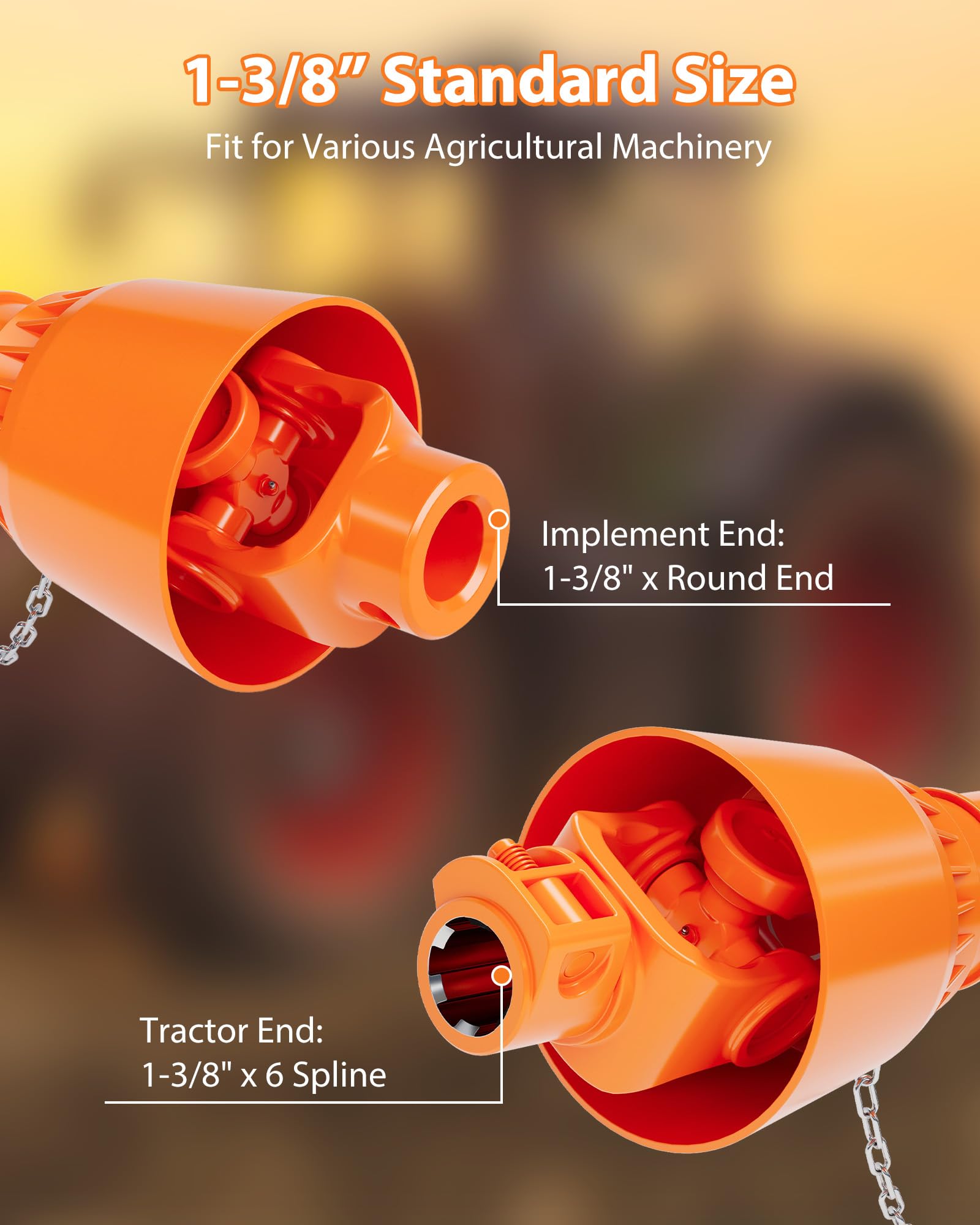 KYBOLT PTO Drive Shaft 1 3/8