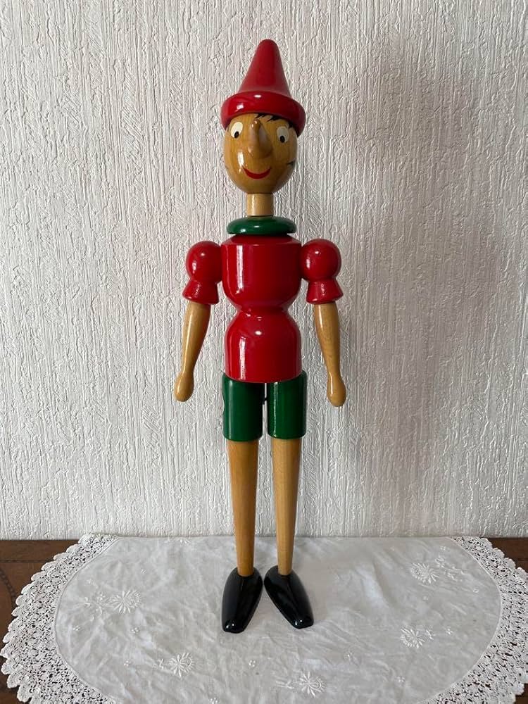 Amazon | ピノキオ 木製人形 イタリア レトロ ヴィンテージ インテリア