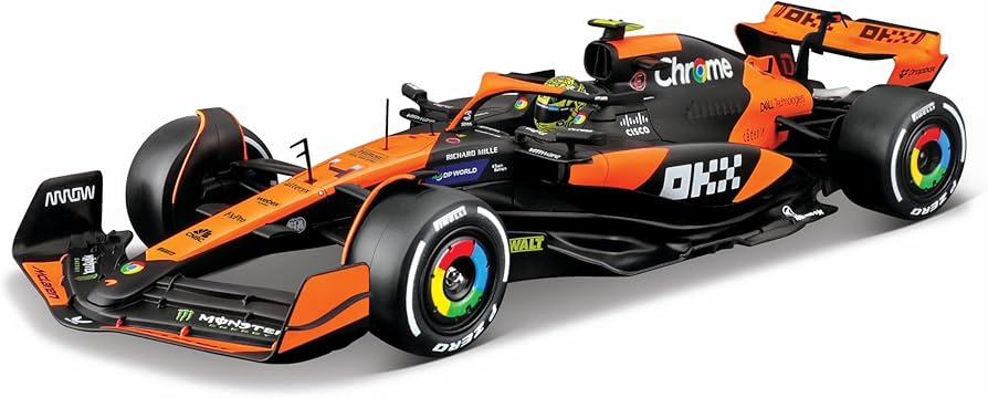 Amazon.com: Bburago 1:24 Scale 2024 Formula Race McLaren MCL38