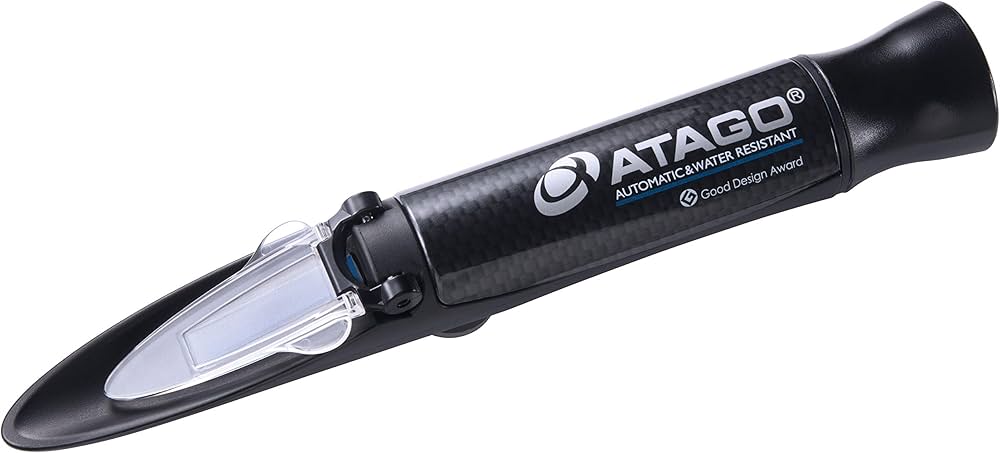 Amazon | アタゴ 自動温度補正・防水機能付海水濃度屈折計 MASTER-S