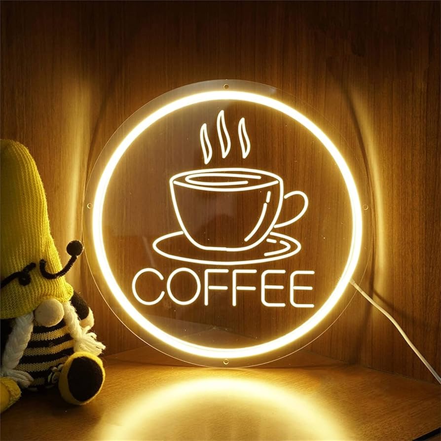 Amazon.co.jp: KEEYTT カフェ装飾ランプネオンライト、コーヒー
