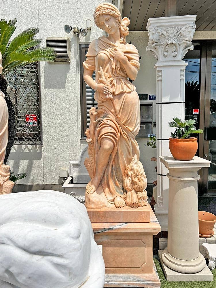 Amazon.co.jp: 天然大理石彫刻 ぬくもりのヴィーナス 冬 ピンク 四季の