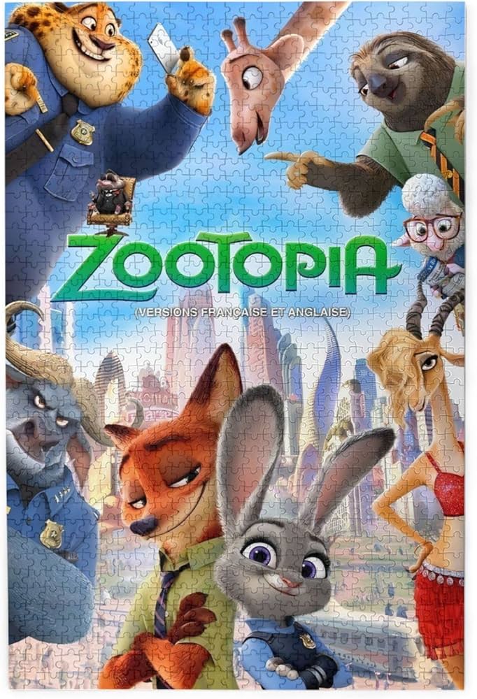 Amazon.co.jp: 1000ピース ジグソーパズル ズートピア ニック