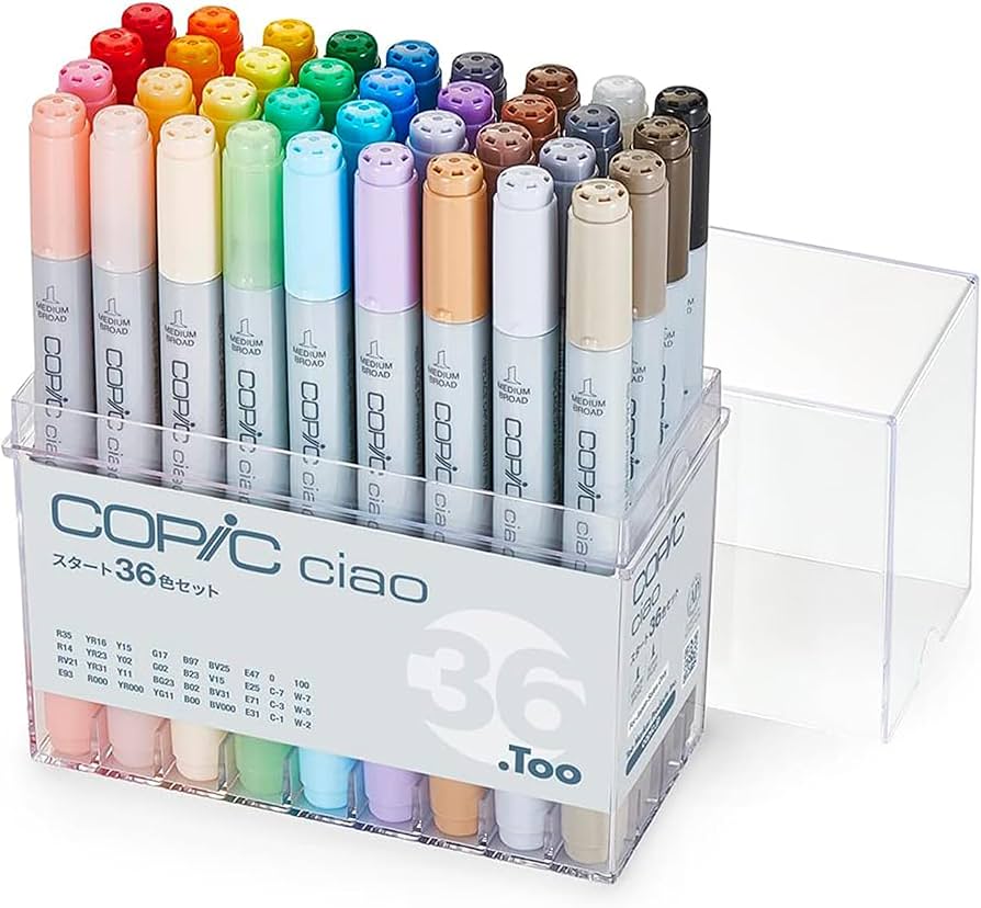 Amazon.co.jp: Too Copic Ciao Start Set of 36 Colors, Made in Japan