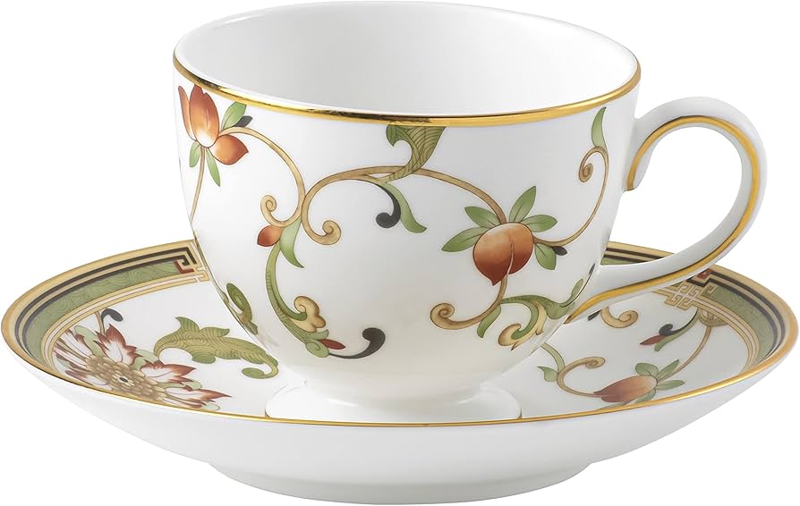 Amazon | Wedgwood Oberon ティーカップ&ソーサー 6オンス マルチ